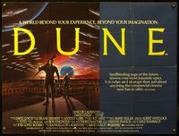 5a104 DUNE British quad '84 David Lynch sci-fi epic, Kyle MacLachlan in a world beyond imagination!