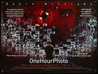 5a253 ONE HOUR PHOTO DS British quad '02 directed by Mark Romanek, creepy design w/Robin Williams!