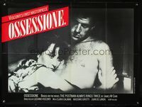 5a255 OSSESSIONE British quad R80 directed by Luchino Visconti, The Postman Always Rings Twice!
