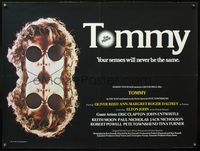 5a344 TOMMY British quad '75 The Who, Roger Daltrey, rock & roll, cool mirror image!