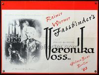 5a358 VERONIKA VOSS British quad '82 Die Sehnsucht der Veronika Voss, Rainer Werner Fassbinder