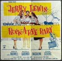 5b059 ROCK-A-BYE BABY 6sh '58 Jerry Lewis with Marilyn Maxwell, Connie Stevens, and cute triplets!