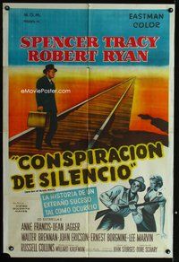 5b371 BAD DAY AT BLACK ROCK Argentinean '55 Spencer Tracy tries to find out what happened to Kamoko
