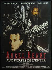 5c015 ANGEL HEART French 1p '87 Robert DeNiro, Mickey Rourke, directed by Alan Parker, different!