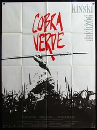 5c050 COBRA VERDE French 1p '88 Werner Herzog, Klaus Kinski as most feared African bandit!