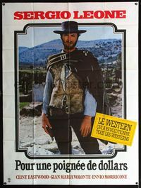 5c091 FISTFUL OF DOLLARS French 1p R80s Sergio Leone's Per un Pugno di Dollari, Clint Eastwood