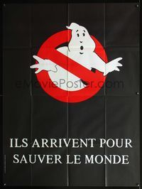 5c098 GHOSTBUSTERS teaser French 1p '84 Harold Ramis horror comedy, They're Here to Save The World!