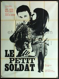 5c131 LE PETIT SOLDAT French 1p '63 Jean-Luc Godard, art of Anna Karina & Subor by Vaissier!