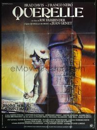5c160 QUERELLE B French 1p '82 Rainer Werner Fassbinder, Brad Davis, outrageous art by Baltimore!