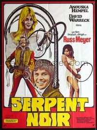 5c179 SWEET SUZY French 1p '73 Russ Meyer, Anouska Hempel & super sexy babe with whips!