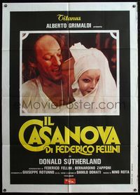 5c419 FELLINI'S CASANOVA Italian 1p R70s Il Casanova di Federico Fellini, Donald Sutherland, Aumont