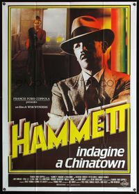 5c443 HAMMETT Italian 1p '82 different close up of detective Frederic Forrest, Wim Wenders