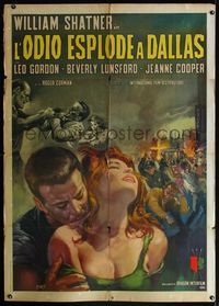 5c466 INTRUDER Italian 1p '62 Roger Corman race relations melodrama with William Shatner!