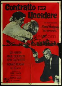 5c477 KILLERS Italian 1p '64 Don Siegel, different image of Marvin, Dickinson & Cassavetes!