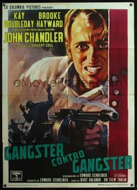 5c499 MAD DOG COLL Italian 1p '61 really cool art of John Chandler with tommy gun by Martinati!