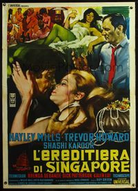 5c505 MATTER OF INNOCENCE Italian 1p '68 completely different romantic art of Hayley Mills kissed!