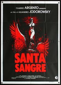 5c560 SANTA SANGRE Italian 1p '93 Alejandro Jodorowsky bizarre mental illness horror thriller!