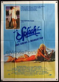 5c591 SPLASH Italian 1p '84 Tom Hanks loves mermaid Daryl Hannah in New York City!