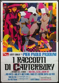 5c224 CANTERBURY TALES Italian 2p '71 Pier Paolo Pasolini, sexy naked people cavorting in garden!