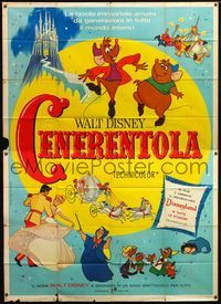 5c229 CINDERELLA Italian 2p R67 Walt Disney classic romantic fantasy cartoon!
