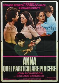 5c281 SECRETS OF A CALL GIRL Italian 2p '73 sexy naked Edwidge Fenech, Corrado Pani, Richard Conte