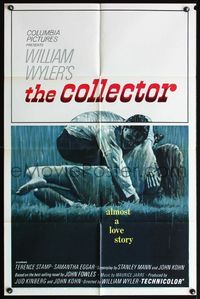 5e143 COLLECTOR 1sh '65 art of Terence Stamp & Samantha Eggar, William Wyler directed!