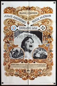 5e177 DARLING LILI 1sh '70 Julie Andrews, Rock Hudson, Blake Edwards, William Peter Blatty!