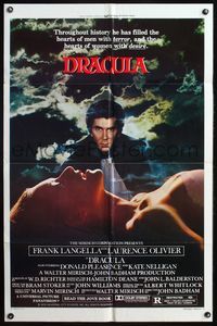 5e212 DRACULA style B 1sh '79 Laurence Olivier, Bram Stoker, vampire Frank Langella & sexy girl!