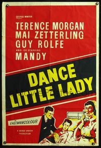 5e174 DANCE LITTLE LADY English 1sh '54 Mai Zetterling, English ballet dancing, !