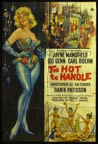 5e551 PLAYGIRL AFTER DARK English 1sh '62 sexy Jayne Mansfield is Too Hot to Handle!