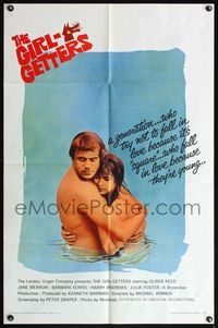 5e293 GIRL-GETTERS 1sh '65 Oliver Reed, it's an adult film for teenagers and vice versa!