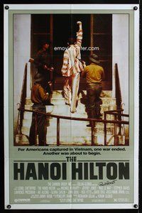 5e321 HANOI HILTON signed by 1sh '87 Paul LeMat, Michael Moriarty, Vietnam POW drama!