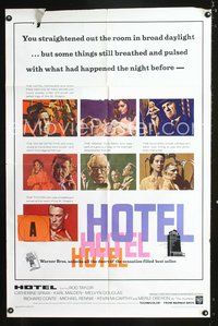 5e339 HOTEL 1sh '67 from Arthur Hailey's novel, Rod Taylor, Catherine Spaak, Karl Malden