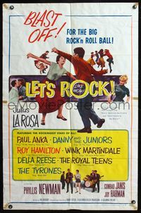 5e406 LET'S ROCK 1sh '58 Paul Anka, Danny and the Juniors, and 1950s rockers!