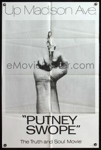 5e569 PUTNEY SWOPE 1sh '69 Robert Downey Sr., classic image of black girl as middle finger!