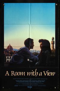5e605 ROOM WITH A VIEW 1sh '85 James Ivory directed, Maggie Smith, Denholm Elliott!