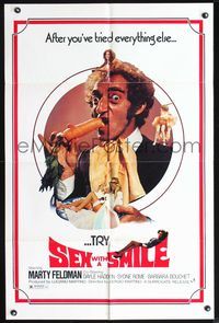 5e642 SEX WITH A SMILE 1sh '76 40 gradi all'ombra del lenzuolo, wacky Marty Feldman, Italian!