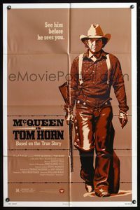 5e861 TOM HORN 1sh '80 they couldn't bring enough men to bring Steve McQueen down!
