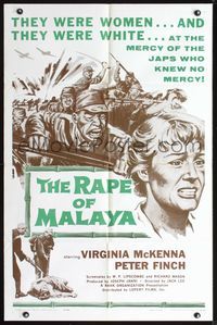 5e892 TOWN LIKE ALICE 1sh R59 Virginia McKenna, Peter Finch, from Nevil Shute book, Rape of Malaya!
