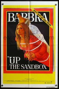 5e929 UP THE SANDBOX 1sh '73 Time Magazine parody art of Barbra Streisand by Richard Amsel!