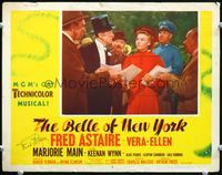 5f006 BELLE OF NEW YORK signed LC #5 '52 by Fred Astaire, who is in top hat w/pretty Vera-Ellen!