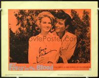 5f022 FEVER IN THE BLOOD signed LC#5 '61 by sexy Angie Dickinson, who's smiling w/Efrem Zimbalist Jr