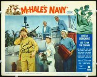 5f037 McHALE'S NAVY signed LC #1 '64 by Ernest Borgnine, who's with Yoshio Yoda & his crew!