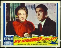 5f044 NO HIGHWAY IN THE SKY signed LC #2 '51 by James Stewart, who is close up w/Marlene Dietrich!