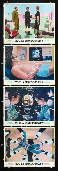 5g002 2001: A SPACE ODYSSEY 4 LCs R72 Stanley Kubrick classic, Gary Lockwood, Keir Dullea!