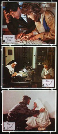5g337 AGNES OF GOD 3 LCs '85 directed by Norman Jewison, Jane Fonda, nun Meg Tilly!