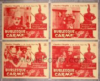 5g044 BURLESQUE ON CARMEN 4 LCs R40s images of Charlie Chaplin in military outfit!