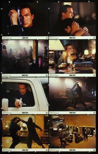 5h386 MARKED FOR DEATH 8 color 11x14 stills '90 tough guy Steven Seagal is a good cop in a bad mood!
