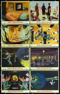 5h001 2001: A SPACE ODYSSEY 8 LCs '68 Stanley Kubrick directed sci-fi classic, Keir Dullea!