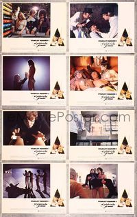 5h101 CLOCKWORK ORANGE 8 Eng/US x-rated LCs '72 Kubrick classic, Castle border art of McDowell!